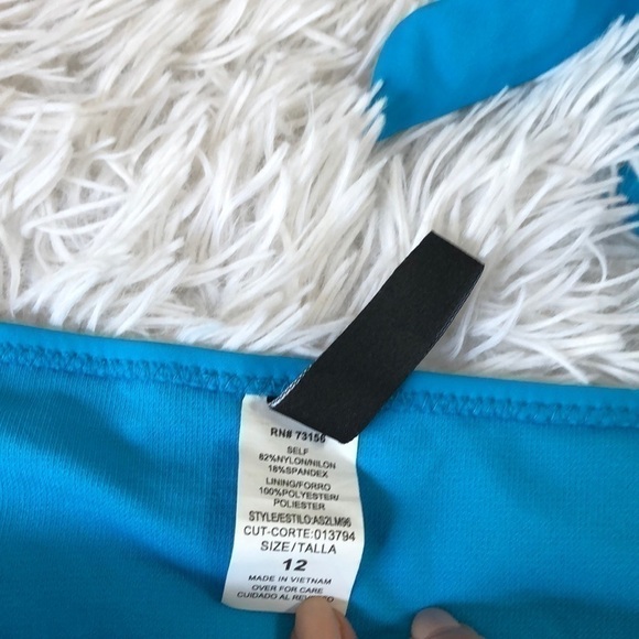 Nwt 2/$22 tie side bright blue bikini bottom 12 - Picture 3 of 6